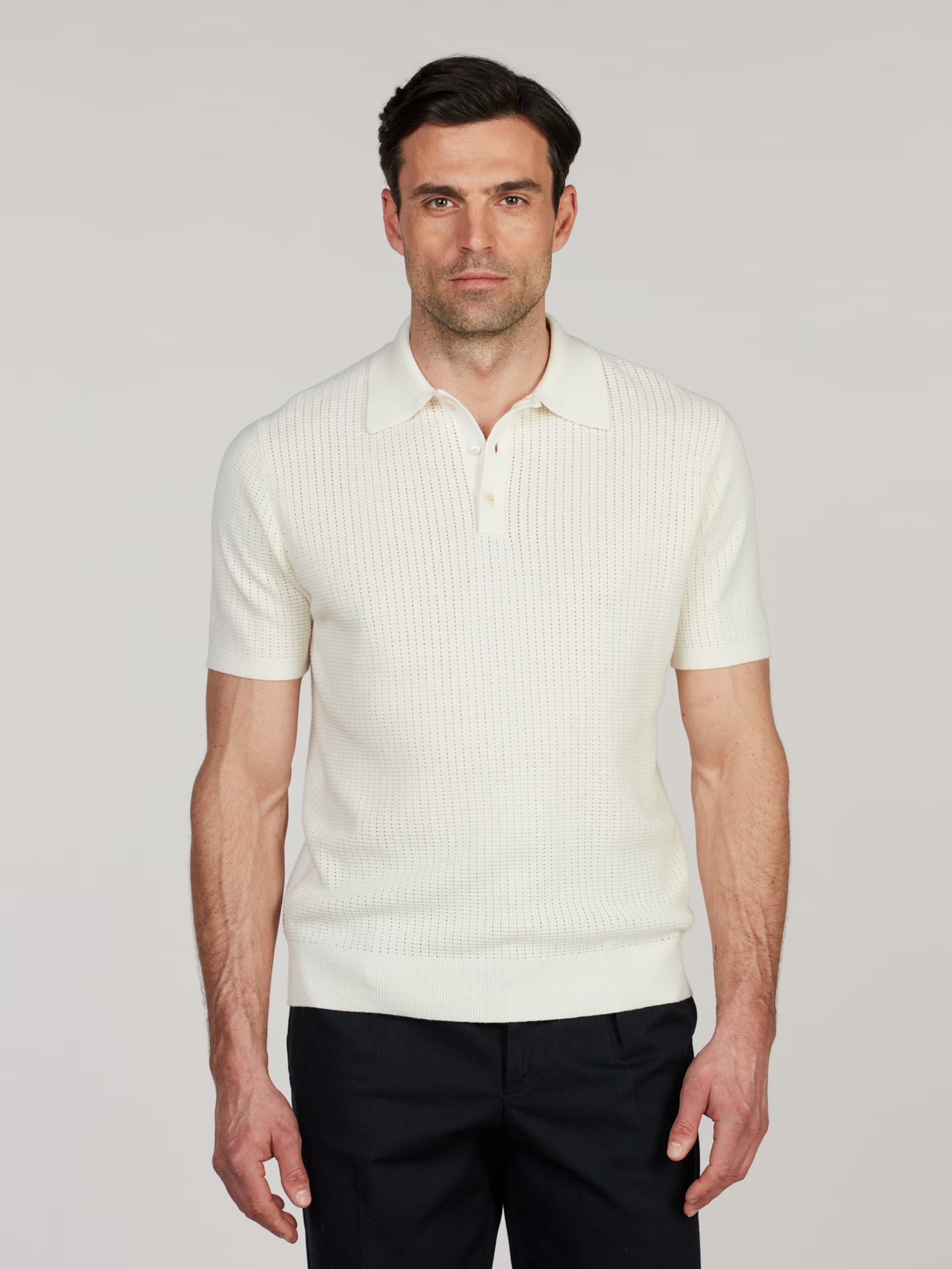 Stenstroms Knitted Polo Shirt
