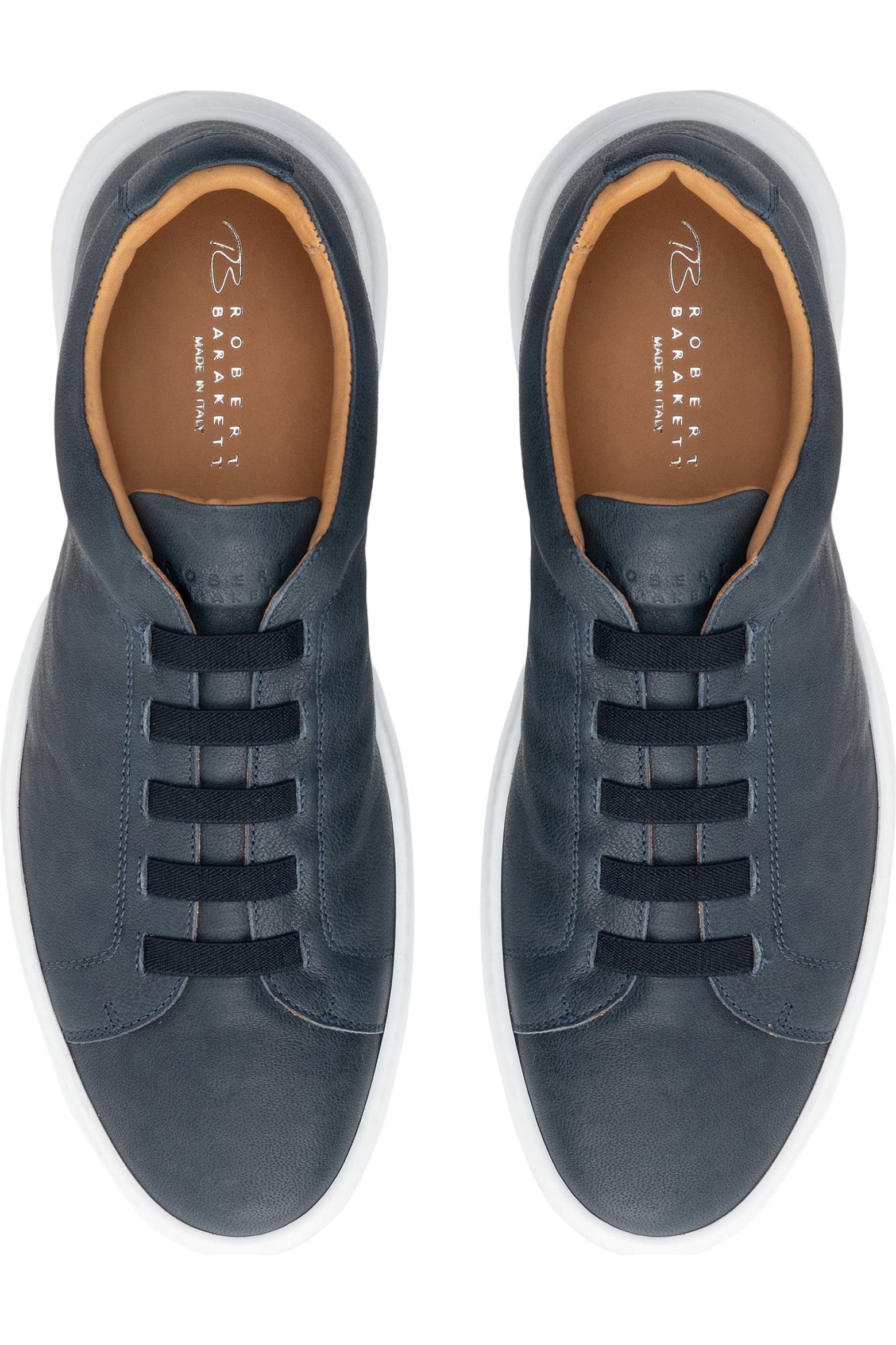 Robert Barakett Williams Stretch Lace Leather Sneaker